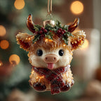 Noel Calf Christmas Ornament