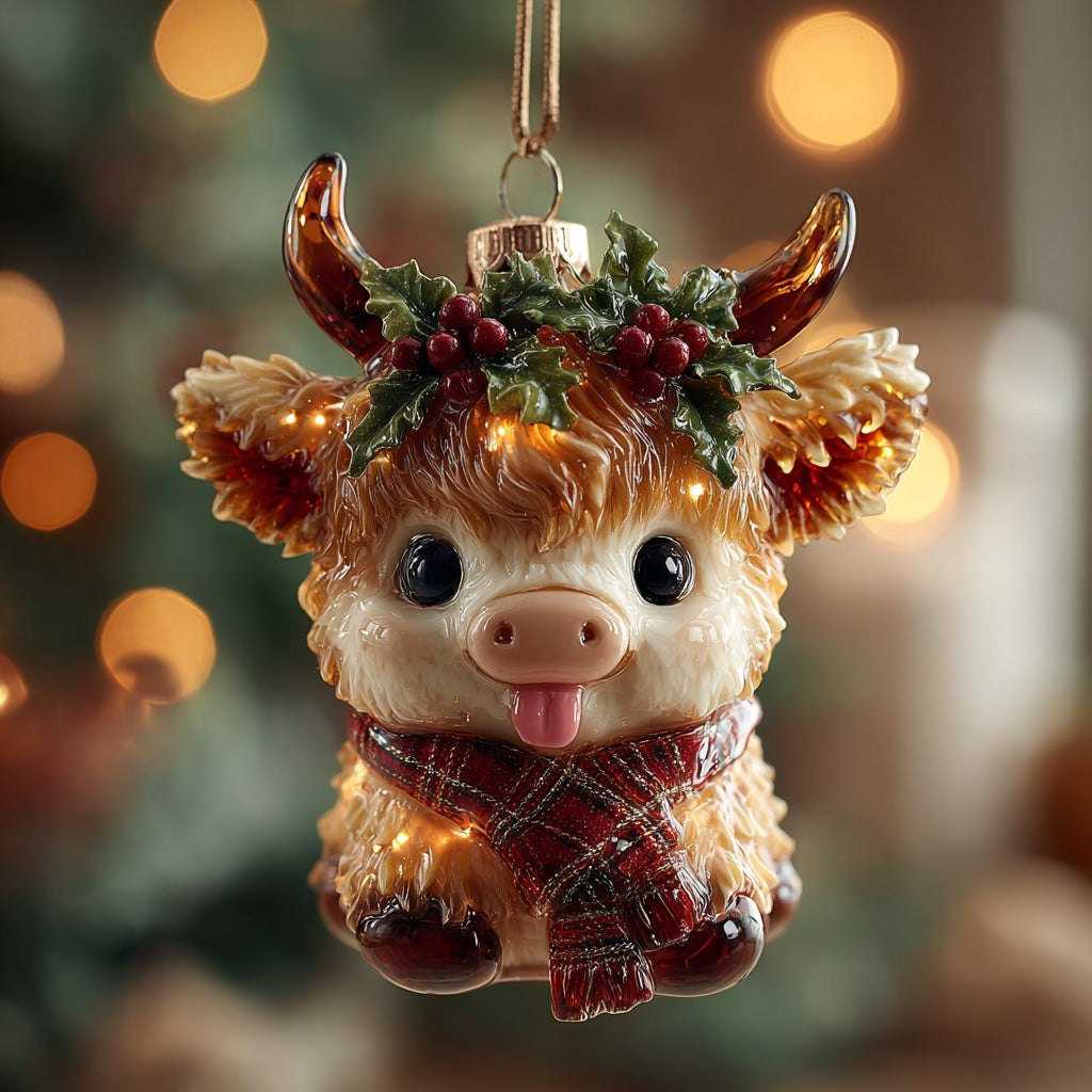 Noel Calf Christmas Ornament