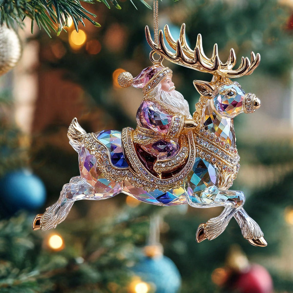 Noel Crystal Christmas Ornament