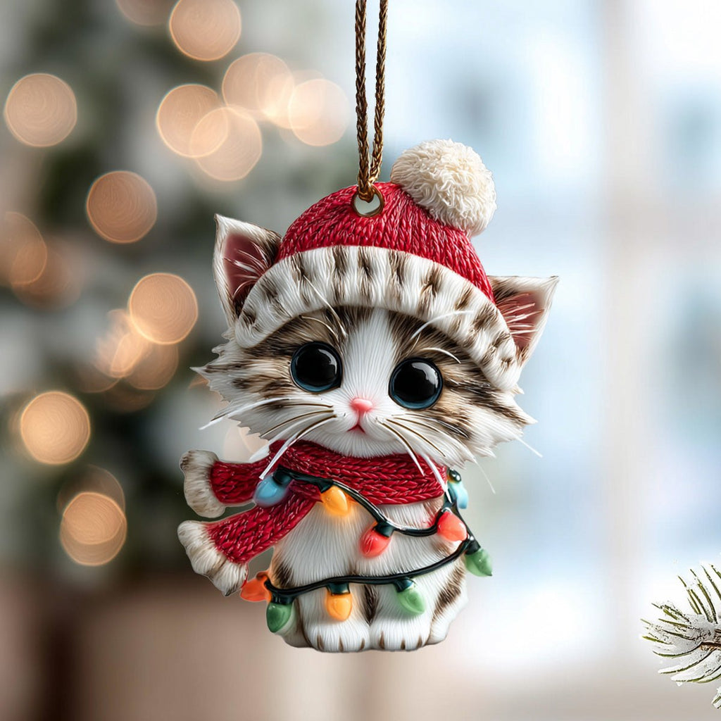 Noel Whiskers Christmas Ornament