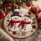 Noel Light Round Mat Rug - washable non-slip printed rug