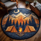 Nomad Nights Round Mat Rug - washable non-slip printed rug