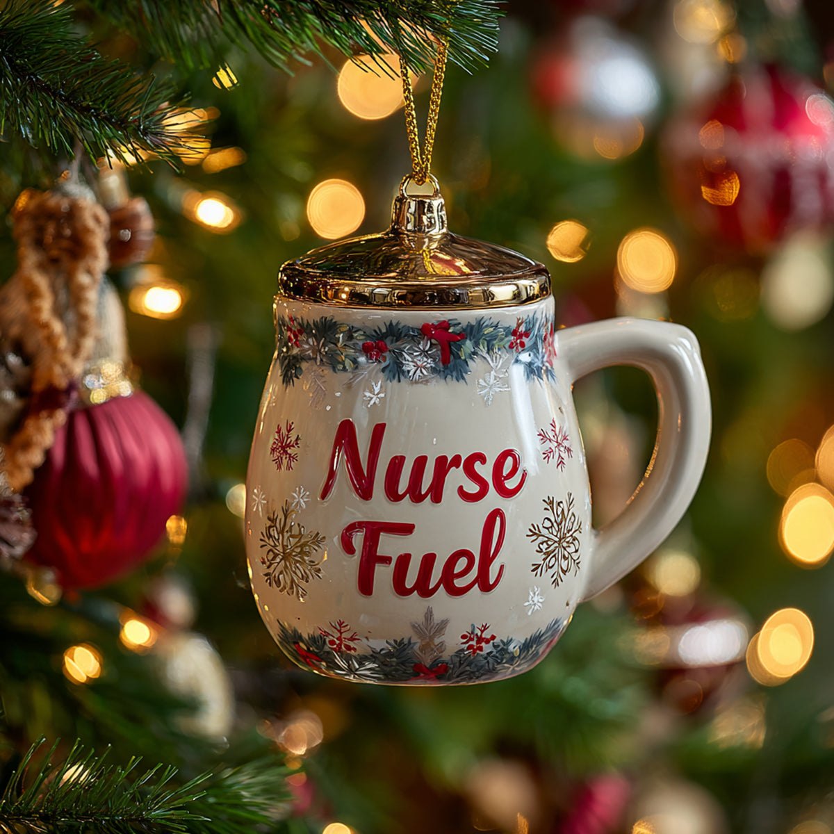 Nurse Fuel Christmas Ornament