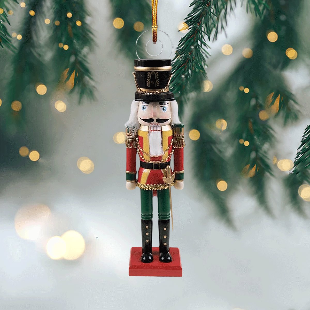 Green Coat Nutcracker Christmas Ornament