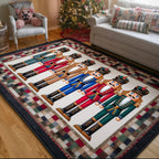 Nutcracker area rug in a living room
