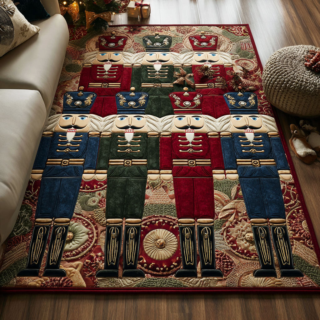 Nutcracker Charm area rug in a living room