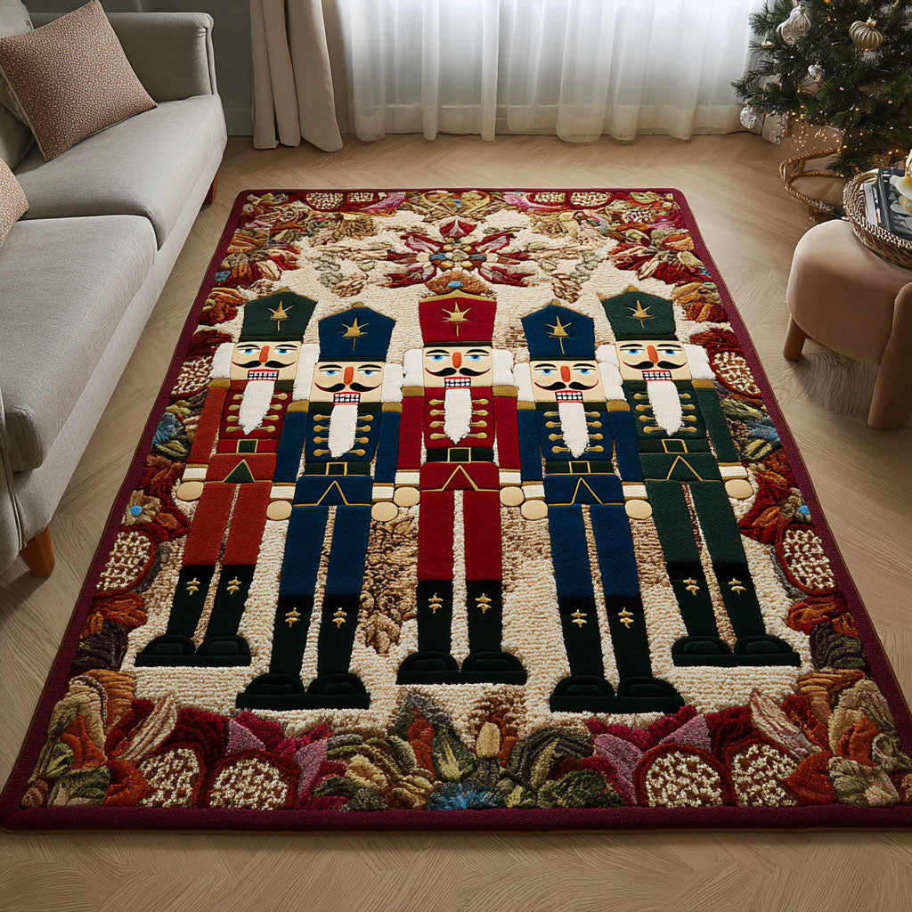Nutcracker Echo area rug in a living room