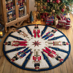 Nutcracker Guard Round Mat Rug - Nature Design | Serene Home Decor