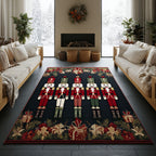 Nutcracker Legend area rug in a living room