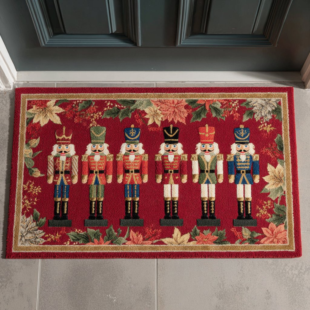 Nutcracker Memory Doormat - Nature Design | Printed Welcome Doormat