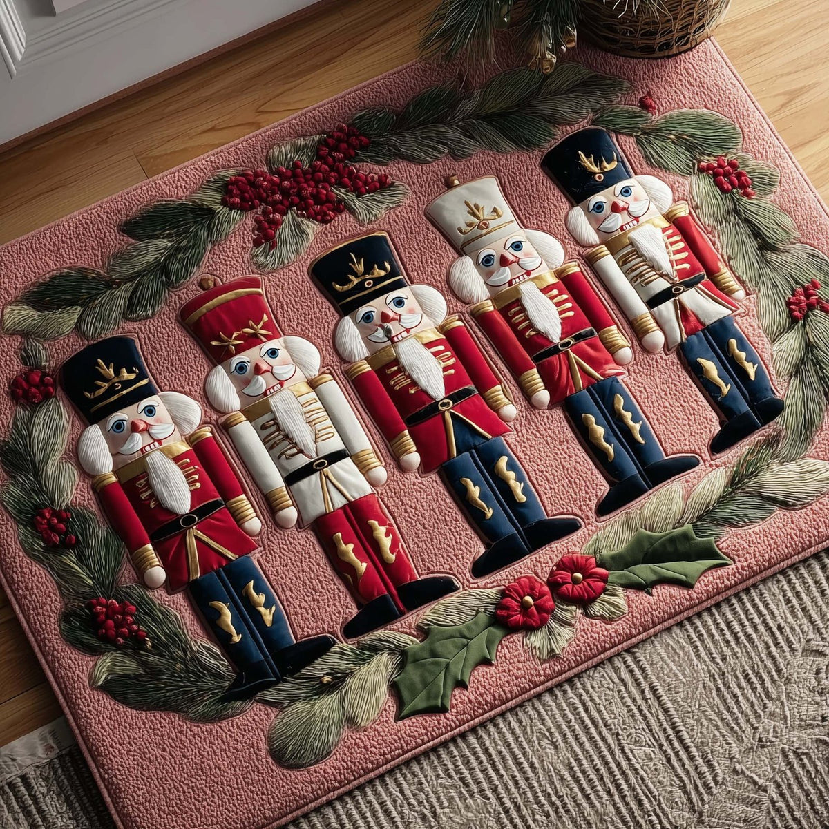 Nutcracker Parade Doormat - Nature Design | Printed Welcome Doormat