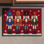 Nutcracker Row Doormat - Nature Design | Printed Welcome Doormat