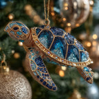 Ocean Jewel Turtle Christmas Ornament