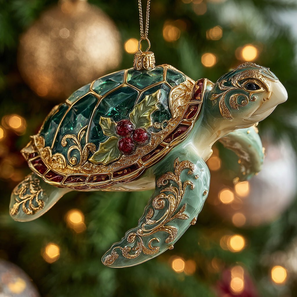 Ocean Mistletoe Christmas Ornament