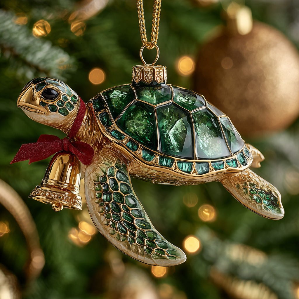 Ocean Ringing Christmas Ornament