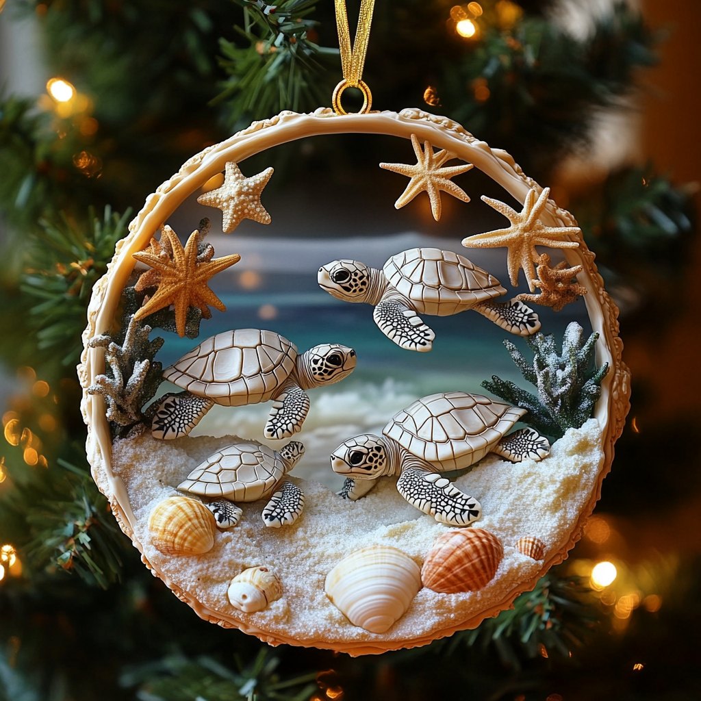 Drifting Horizons Christmas Ornament