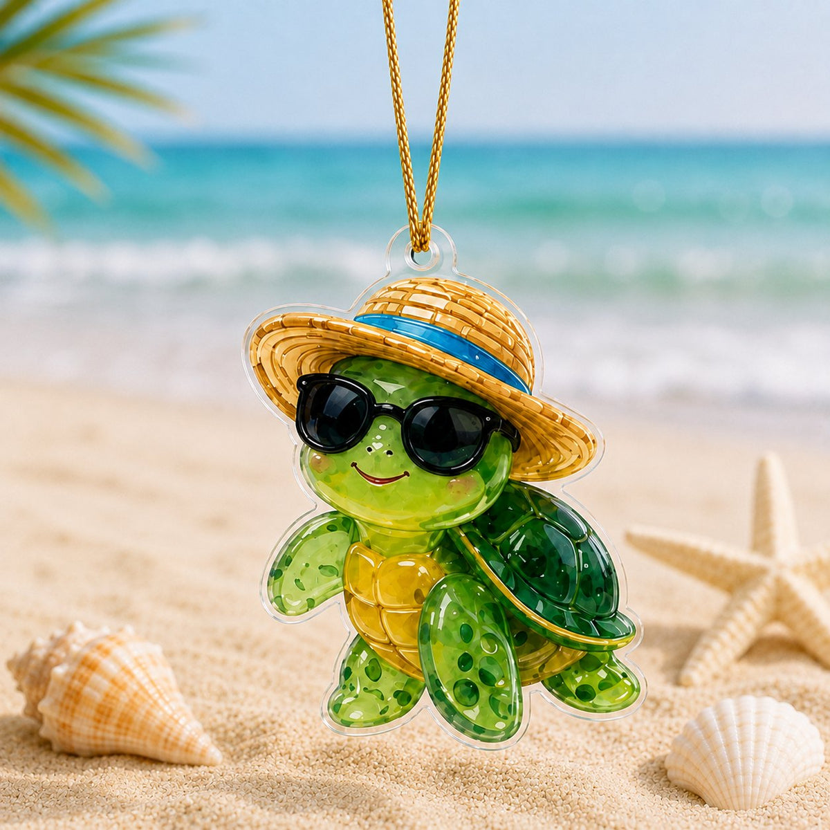 Ocean Turtle Hawaii Adorable Christmas Ornament