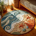Ocean Breeze Round Mat Rug - Nature Design | Serene Home Decor