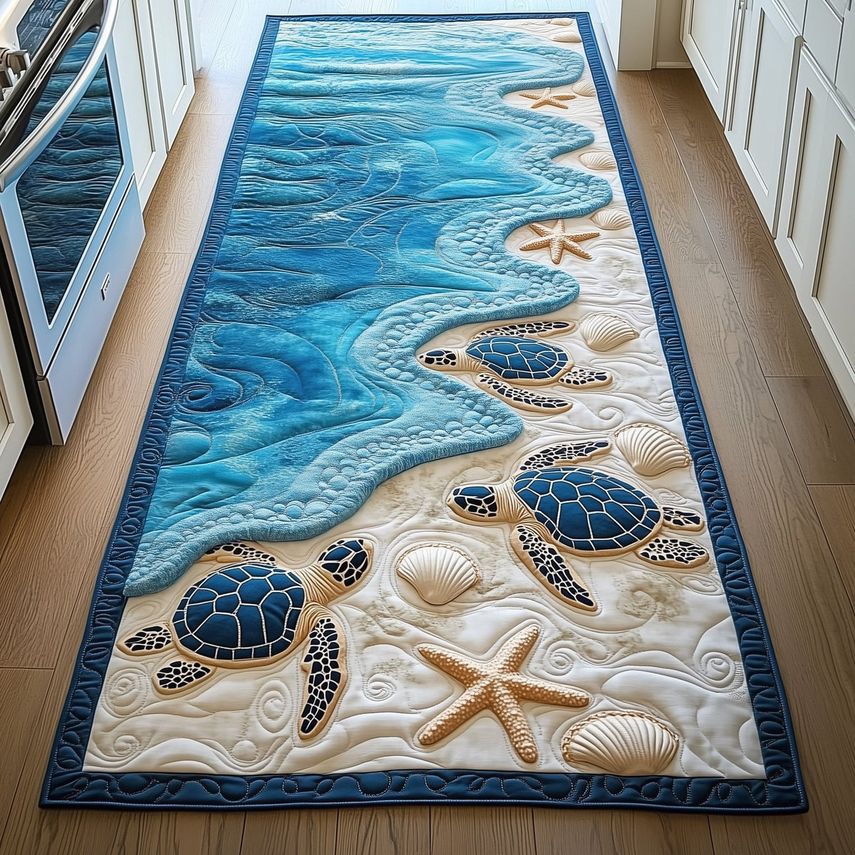 Ocean Breeze Runner Rug - Nature Design | Serene Runner Rug