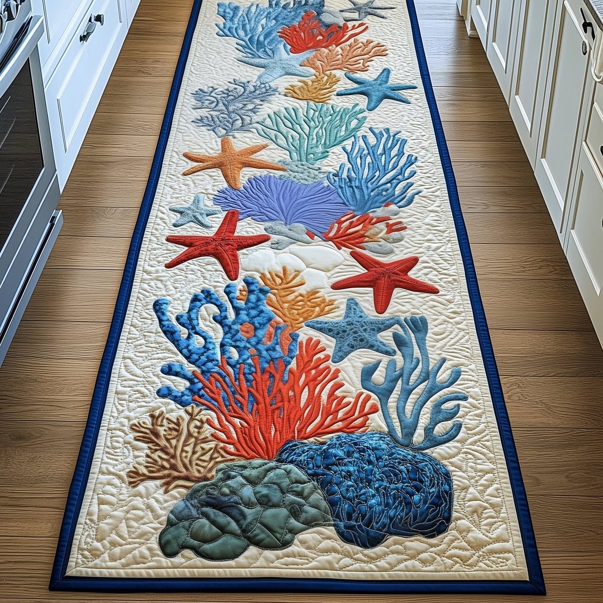 Ocean Charm Runner Rug - Nature Design | Serene Runner Rug