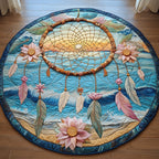 Ocean Guardian Round Mat Rug - Nature Design | Serene Home Decor
