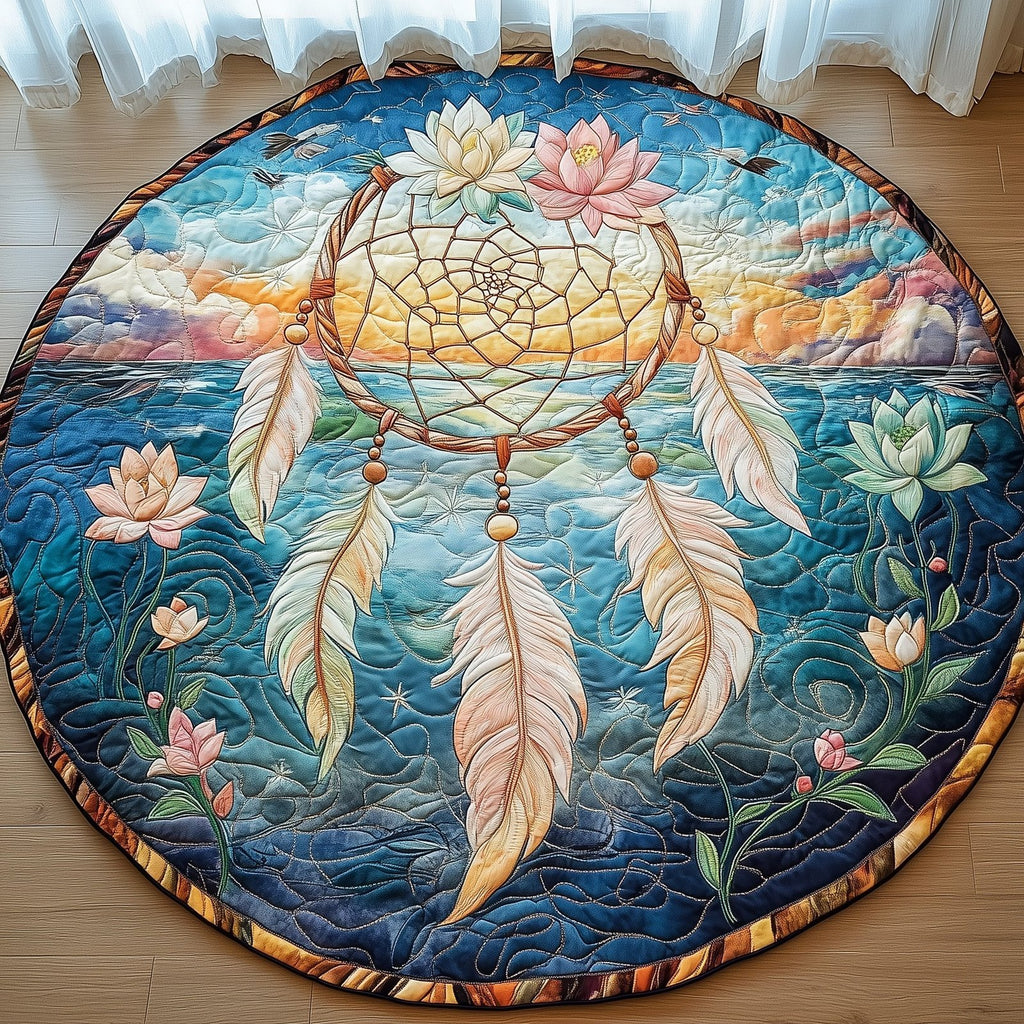 Ocean Guardian Round Mat Rug - Nature Design | Serene Home Decor