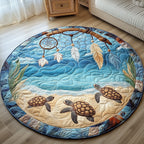 Ocean Guardian Round Mat Rug - Nature Design | Serene Home Decor
