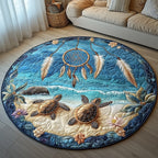 Ocean Guardian Round Mat Rug - Nature Design | Serene Home Decor