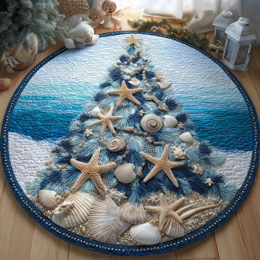 Oceanic Evergreen Round Mat Rug