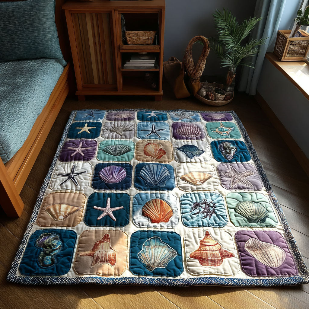 Oceanstill area rug in a living room
