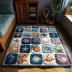 Oceanstill area rug in a living room
