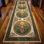 Opaline Crest Runner Carpet Runner Rug - Cute Pet Design | Animal Printed Runner Rug