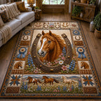 Open Range area rug in a living room