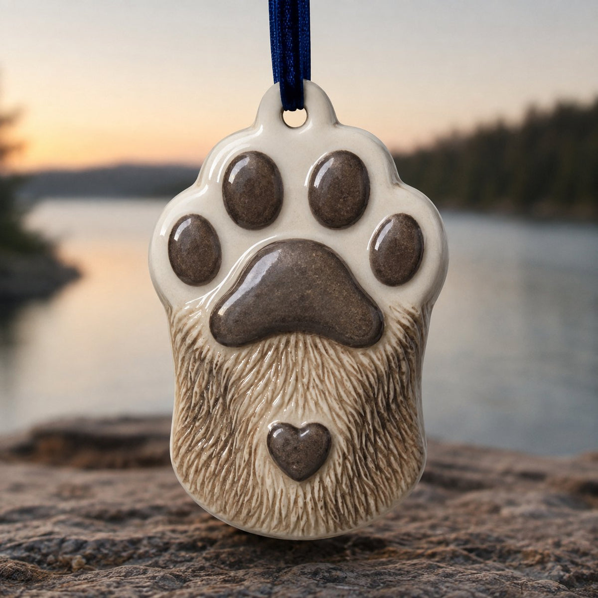 Otter Paw Christmas Ornament