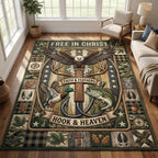 Outdoor Grace area rug in a living room