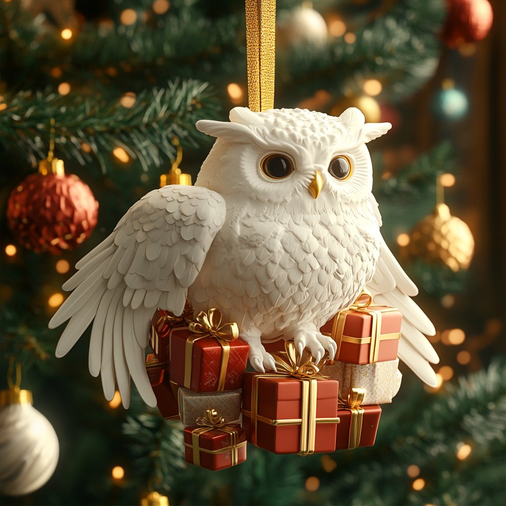 Holly Cardinal Dreams Christmas Ornament