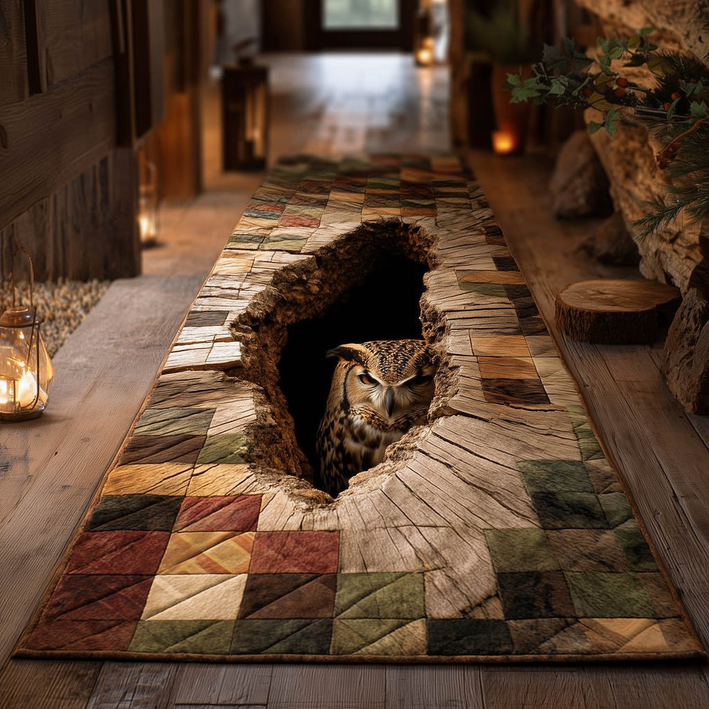 Owl Runner Rug - Cute Pet Design | Animal Printed Runner Rug