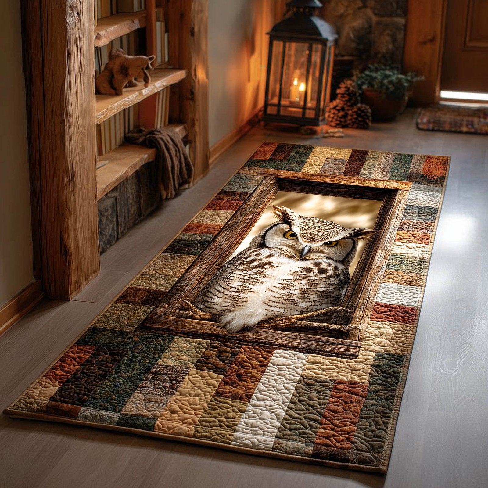Owl Runner Rug - Cute Pet Design | Animal Printed Runner Rug
