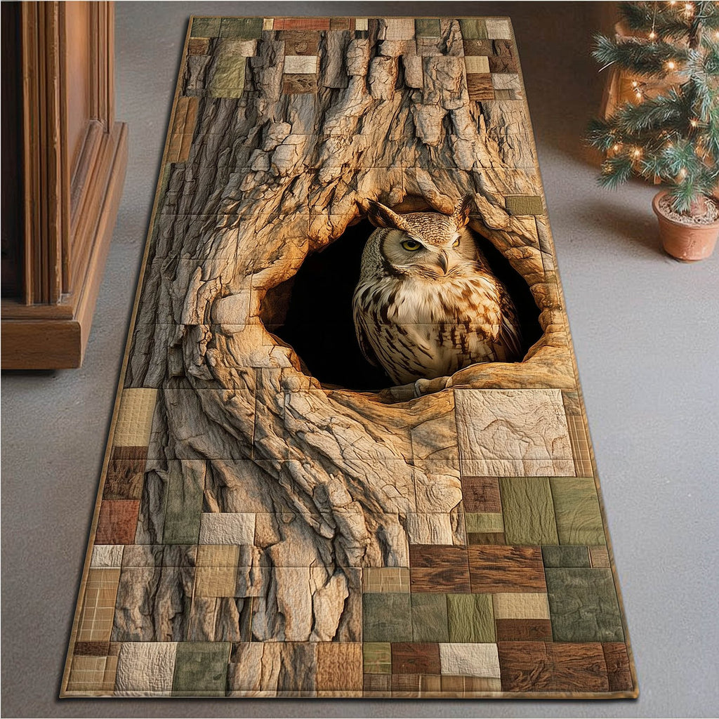 Owl Runner Rug - Cute Pet Design | Animal Printed Runner Rug