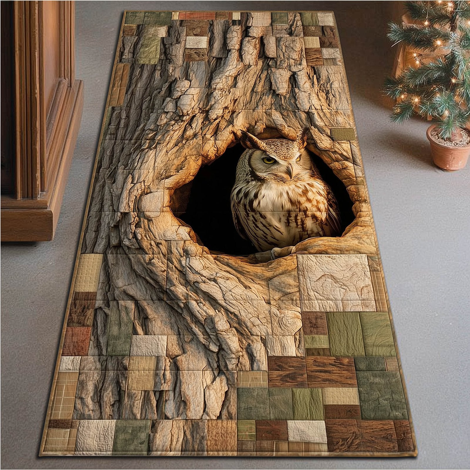Owl Runner Rug - Cute Pet Design | Animal Printed Runner Rug