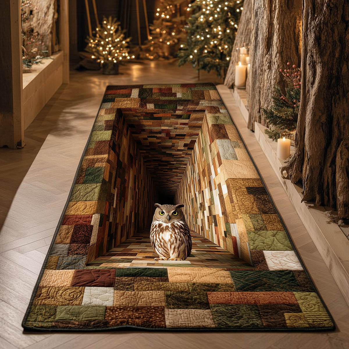 Owl Runner Rug - Cute Pet Design | Animal Printed Runner Rug