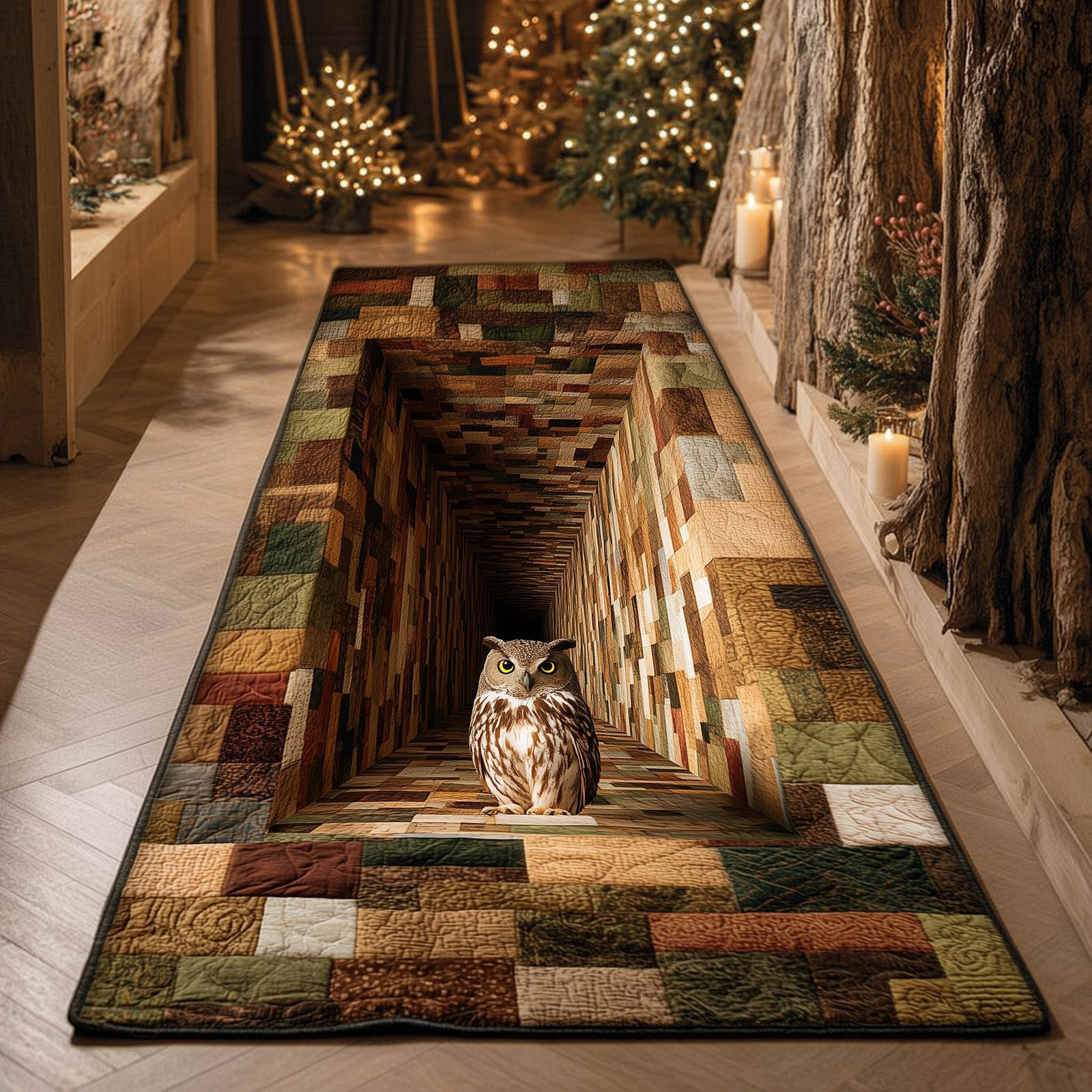 Owl Runner Rug - Cute Pet Design | Animal Printed Runner Rug