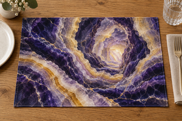 Blue John Mineral Bands Placemat