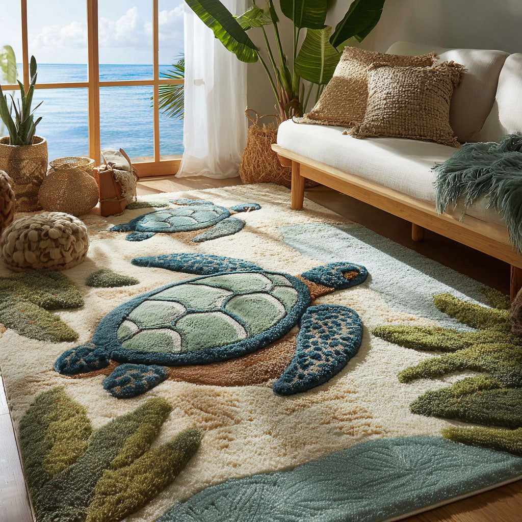 Pacific Spirit area rug in a living room