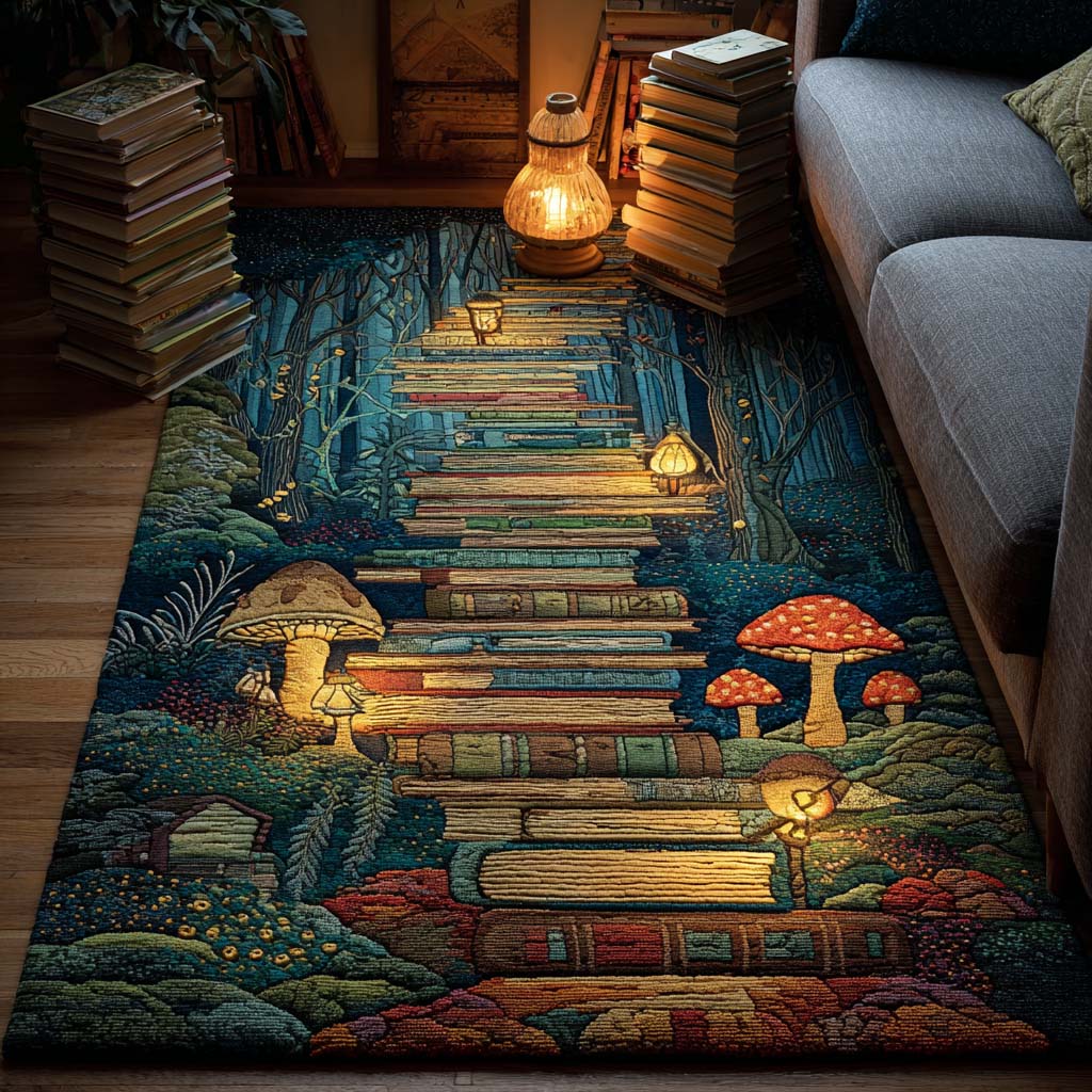 Page Whisper area rug in a living room