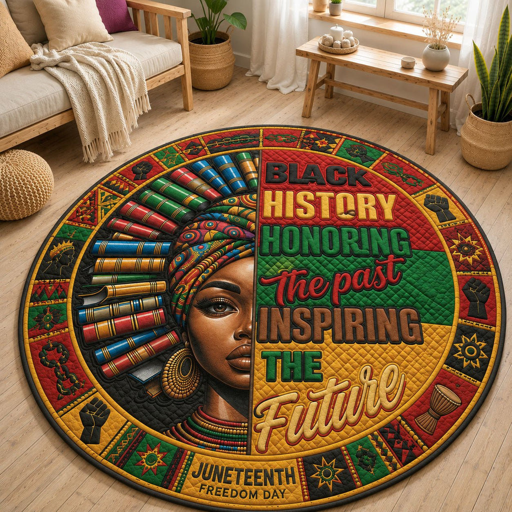 Pages of Freedom Bloom Round Mat Rug - Nature Design | Serene Home Decor