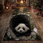 Panda Hollow Runner Carpet Runner Rug - Cute Pet Design | Animal Printed Runner Rug