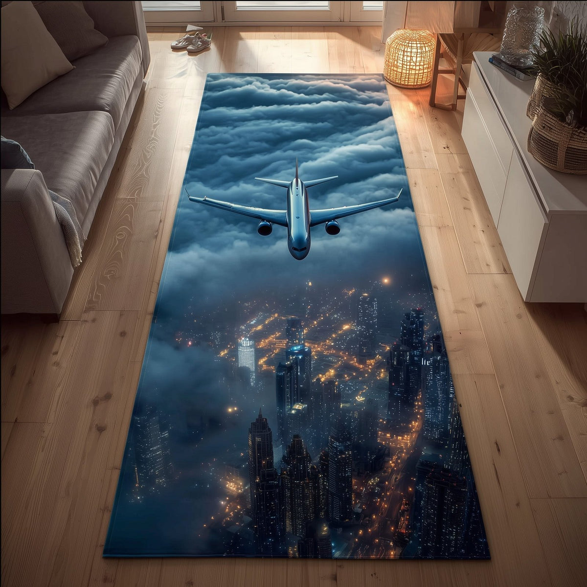 Passing Jet Runner Rug - Nature Design | Serene Runner Rug