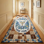 Passover Blessings Runner Rug - Nature Design | Serene Runner Rug