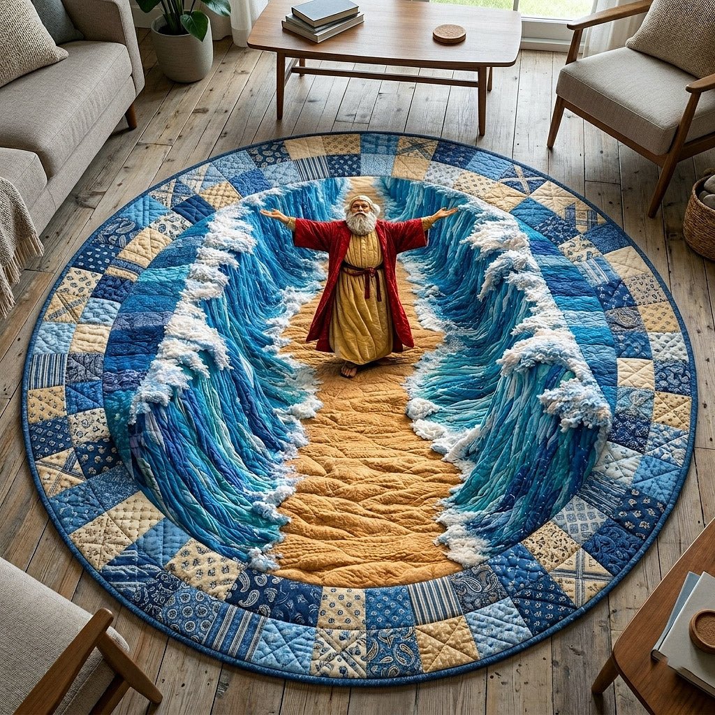 Passover Heritage Round Mat Rug - Nature Design | Serene Home Decor